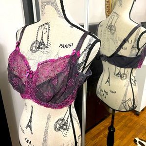 Fit fully yours purple lace bra 42d